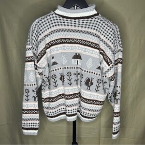 Hot Cashews Vintage Farm Mock Rollneck Sweater. Size Small